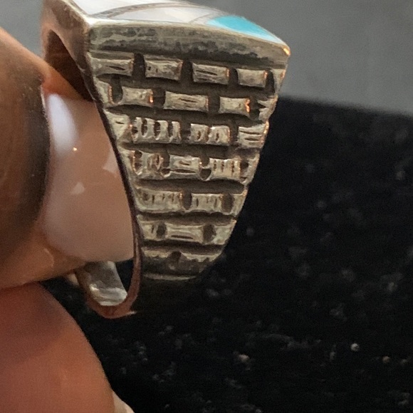 Sterling Silver Men’s Topaz Ring - Picture 4 of 10